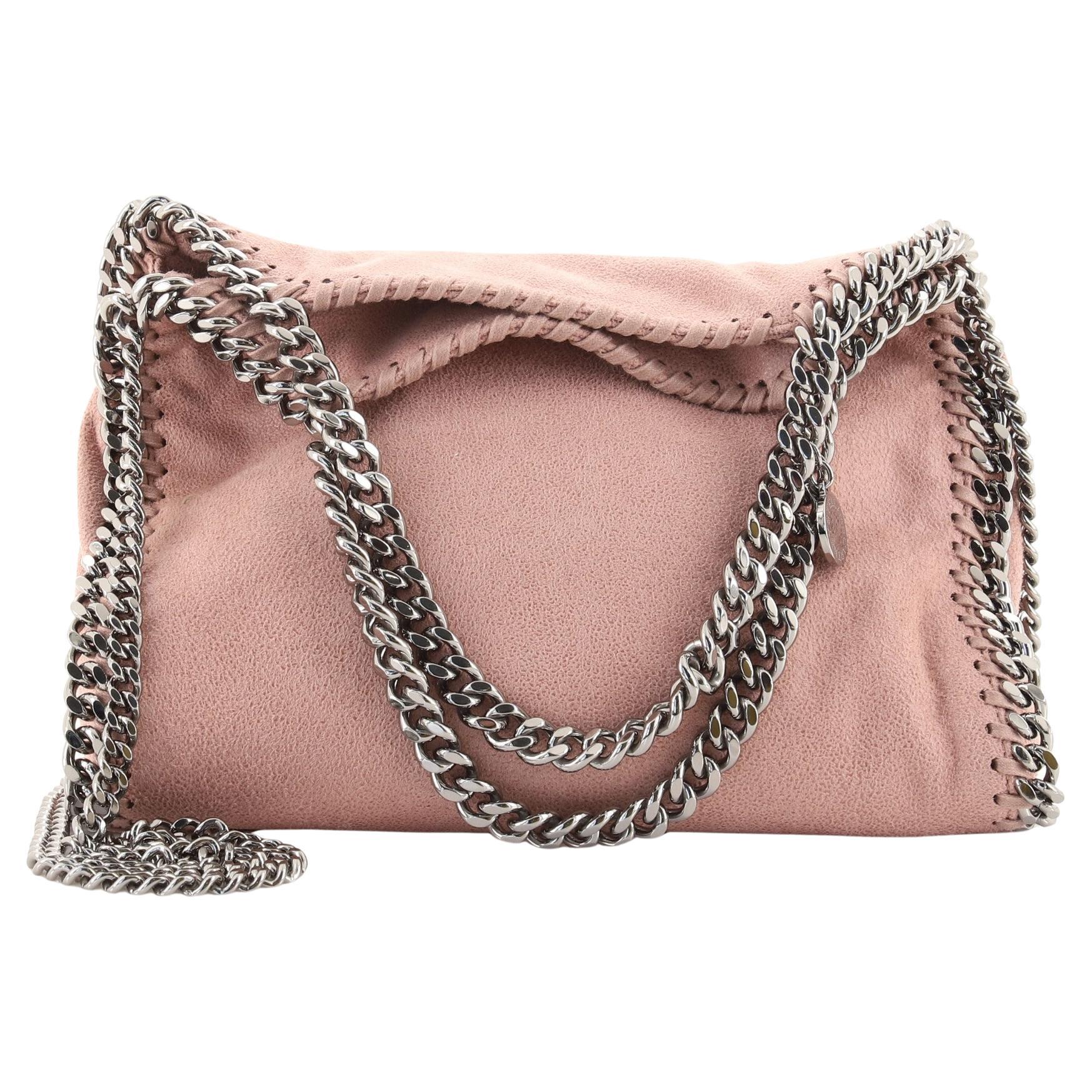 Stella McCartney Falabella Fold Over Crossbody Bag Shaggy Deer Mini at 1stDibs