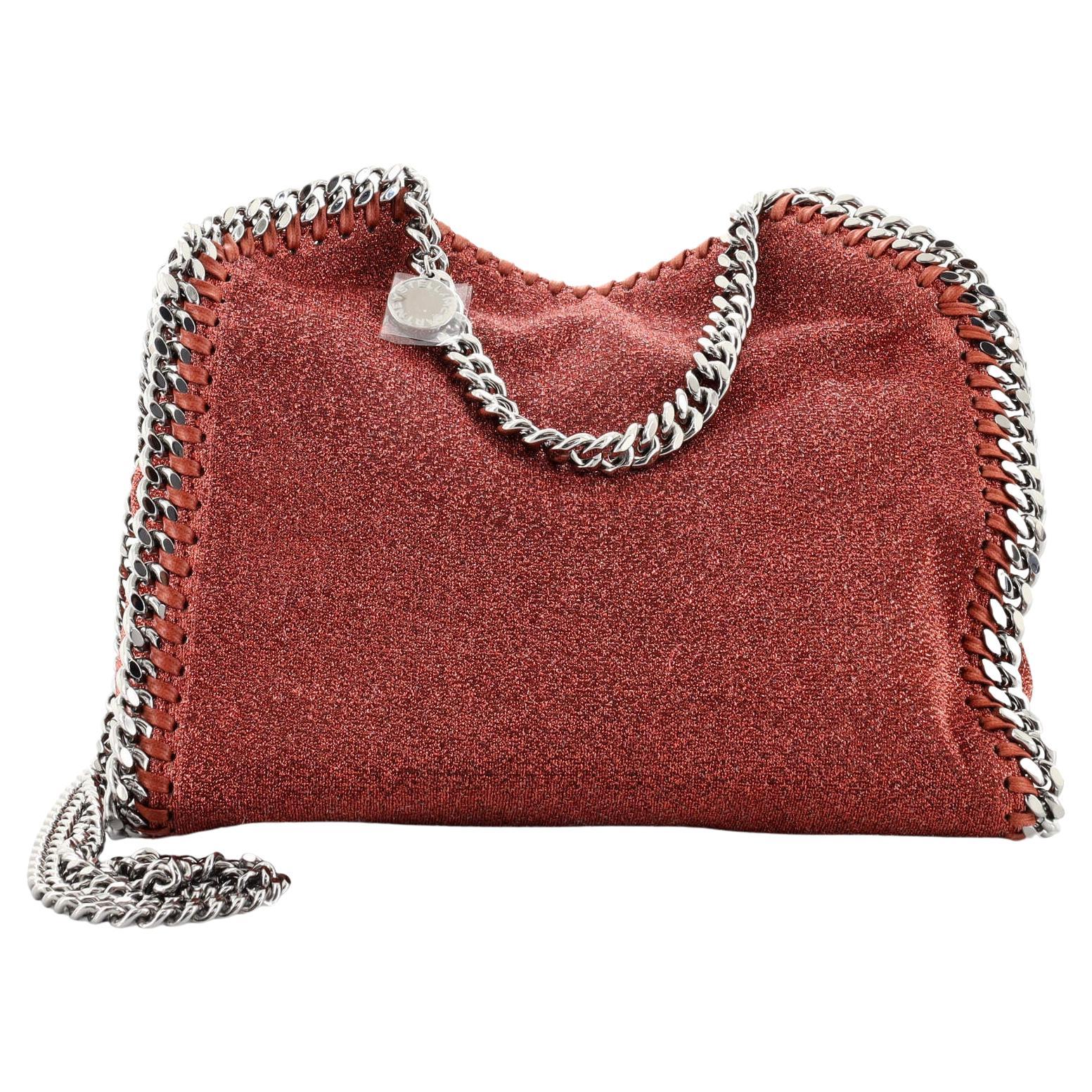 Stella McCartney Falabella Fold Over Flap Crossbody Bag Shaggy Deer