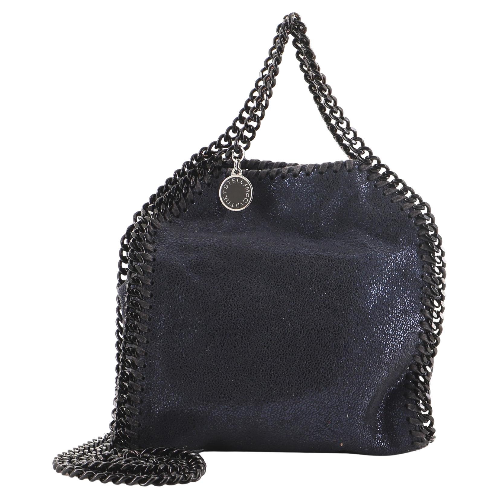 Stella McCartney Falabella Fold Over Flap Crossbody Bag Shaggy Deer