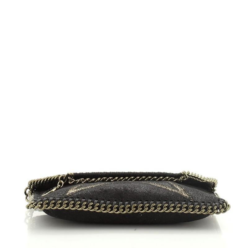 Stella McCartney Falabella Fold Over Flap Crossbody Bag Embellished Shaggy Deer  In Good Condition In NY, NY