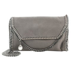 Stella McCartney Falabella Fold Over Flap Crossbody Bag Shaggy Deer Mini
