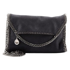 Stella McCartney Falabella Fold Over Flap Crossbody Bag Shaggy Deer Mini
