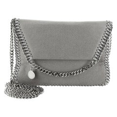 Stella McCartney Falabella Fold Over Flap Crossbody Bag Shaggy Deer Mini