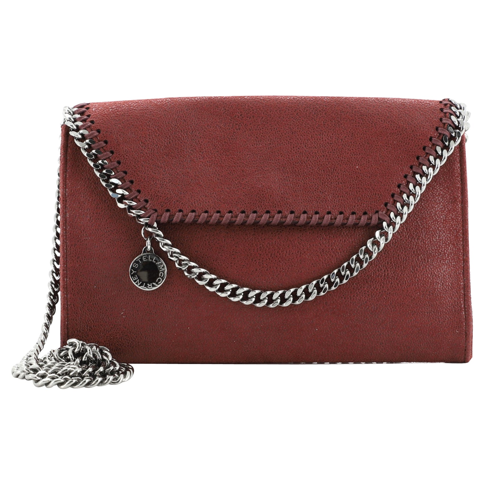 Stella McCartney Falabella Fold Over Crossbody Bag Shaggy Deer Tiny at
