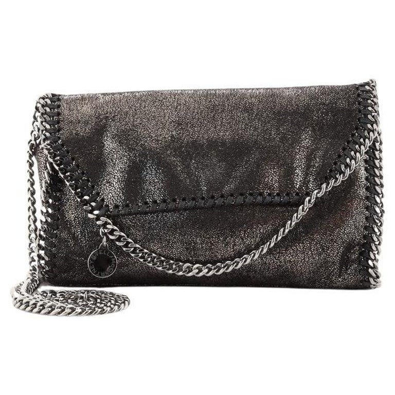 Stella McCartney Falabella Fold Over Flap Crossbody Bag Shaggy Deer
