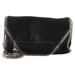 Stella McCartney Falabella Fold Over Flap Crossbody Bag Shaggy Deer Mini