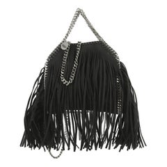 Stella McCartney Falabella Fringe Fold Over Crossbody Bag Shaggy Deer Tiny