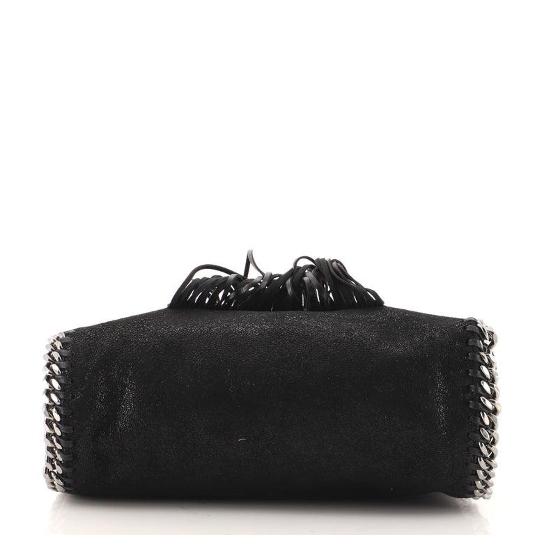 Stella McCartney Falabella Fringe Star Fold Over Crossbody Bag Shaggy