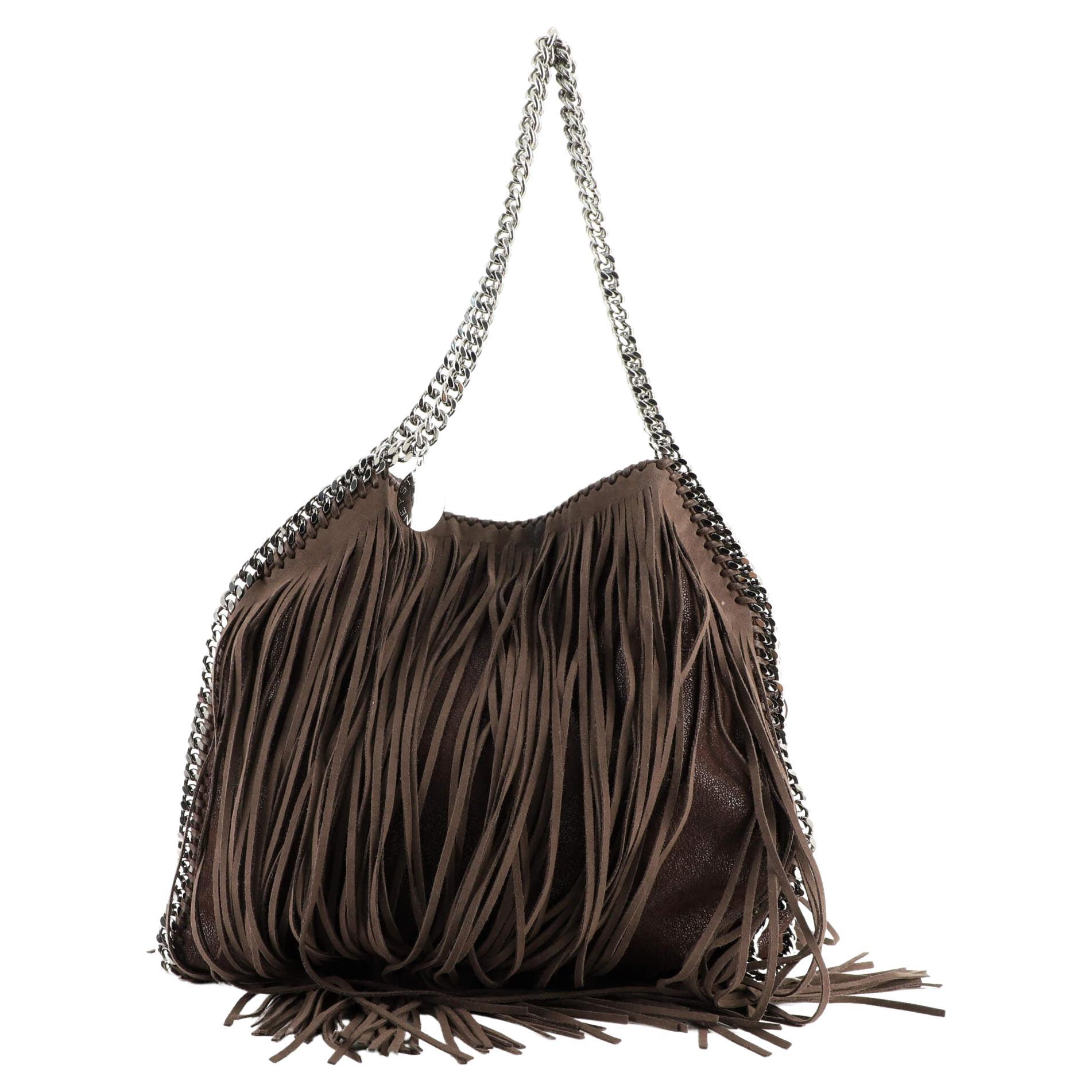 Stella McCartney Falabella Fringe Tote Faux Leather Small