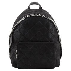 Stella McCartney Falabella Front Pocket Backpack Quilted Shaggy Deer Smal