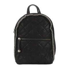 Stella McCartney Falabella Front Zip Backpack Quilted Shaggy Deer Mini