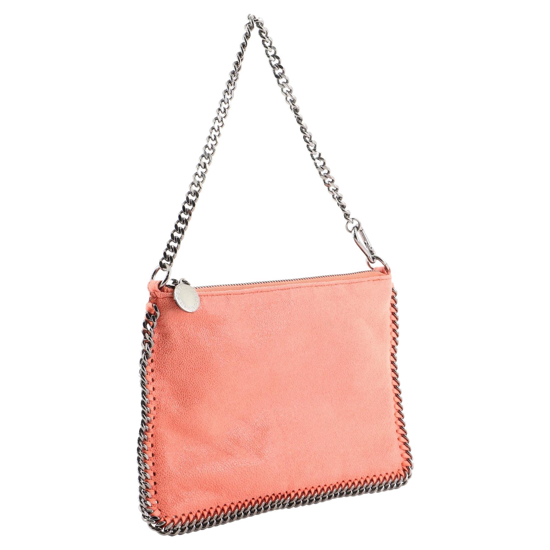 Stella McCartney Falabella Pochette Shaggy Deer Orange