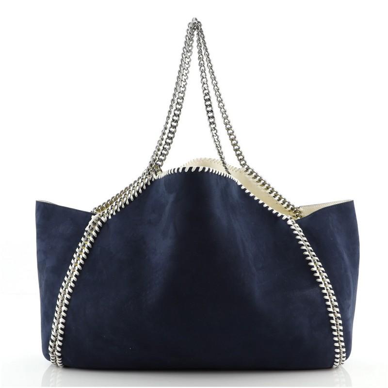 Stella McCartney Falabella Reversible Tote Shaggy Deer XL In Good Condition In NY, NY