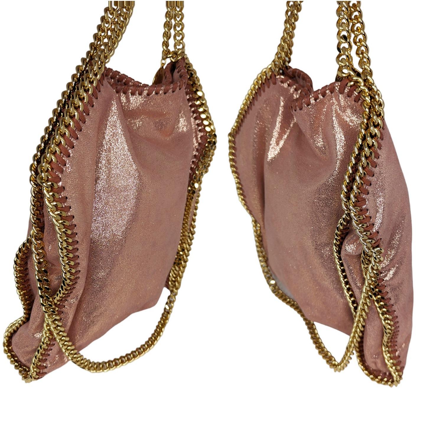 Stella McCartney Falabella Shimmer Fold-Over Tote Bag Excellent état - En vente à Scottsdale, AZ