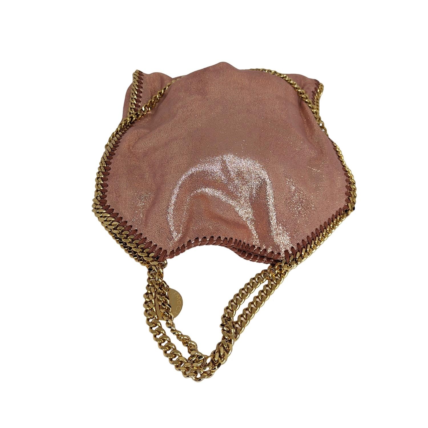 Stella McCartney Falabella Shimmer Fold-Over Tote Bag For Sale 1