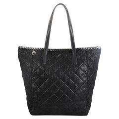 Stella McCartney Falabella Shopper Tote Quilted Shaggy Deer Tall