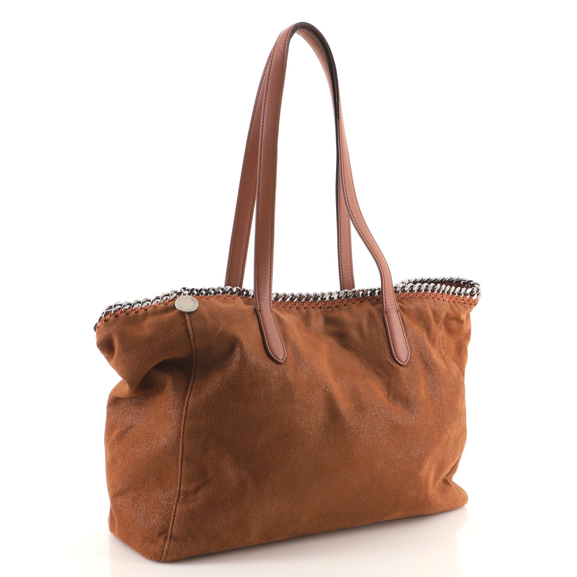 Stella McCartney Falabella Shopper Tote Shaggy Deer East West In Fair Condition In NY, NY