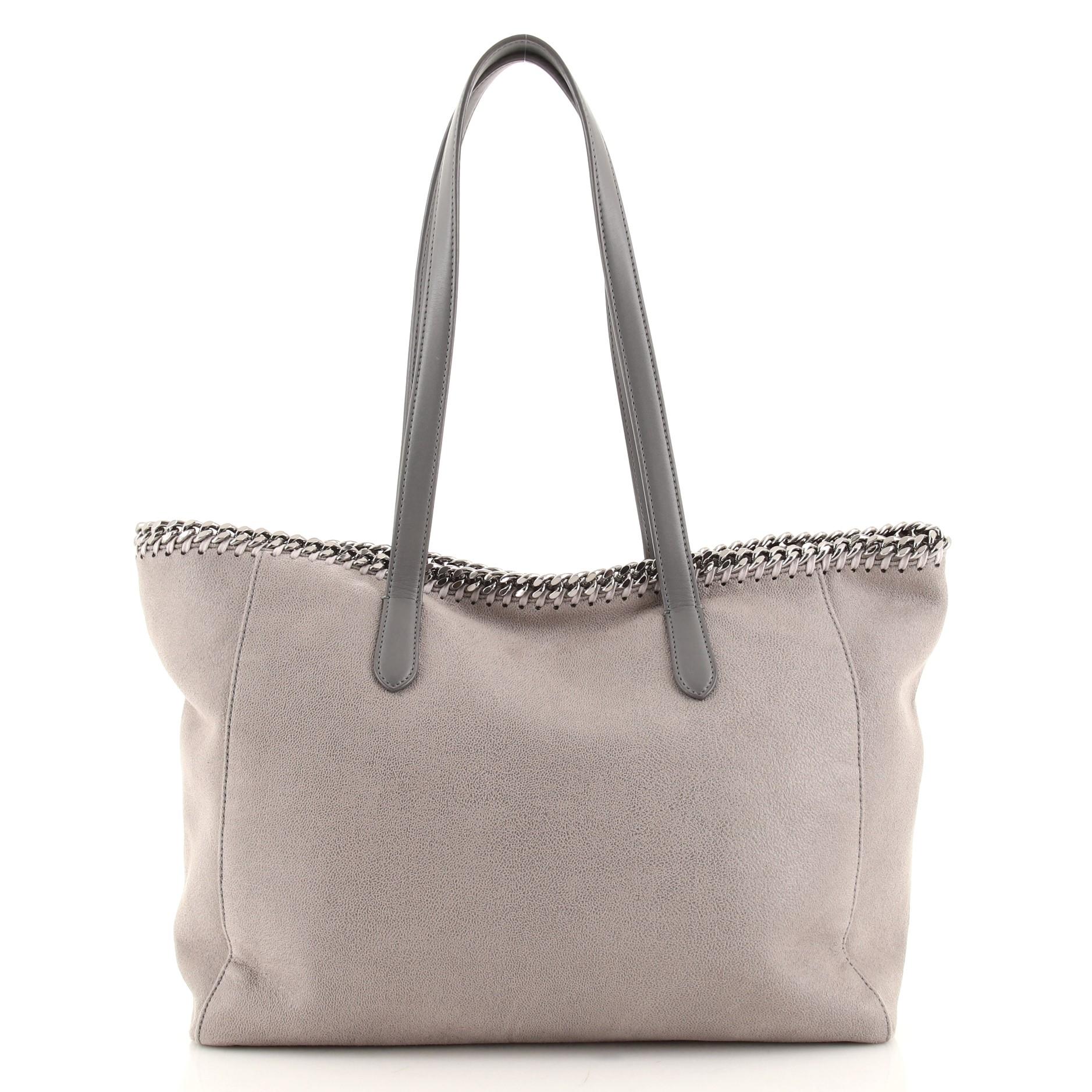 Stella McCartney Falabella Shopper Tote Shaggy Deer East West In Good Condition In NY, NY