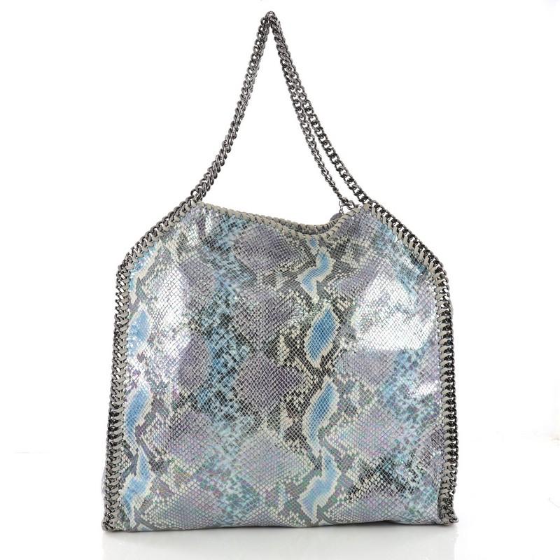 Stella McCartney Falabella Tote Faux Python Large In Good Condition In NY, NY