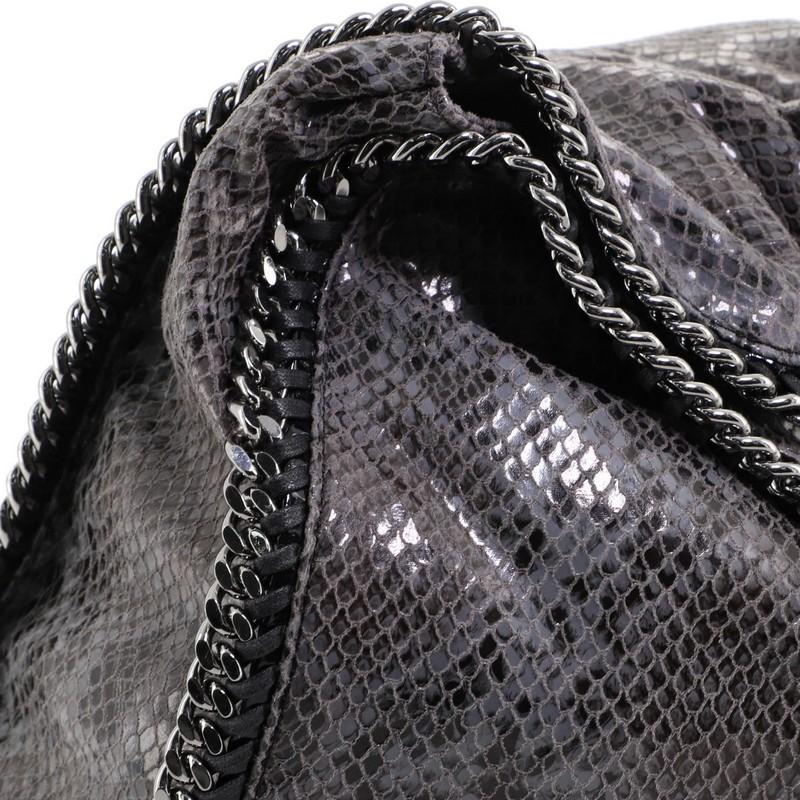 Stella McCartney Falabella Tote Faux Snakeskin Large In Good Condition In NY, NY