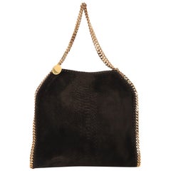 Stella McCartney Falabella Tote Python Embossed Velvet Small