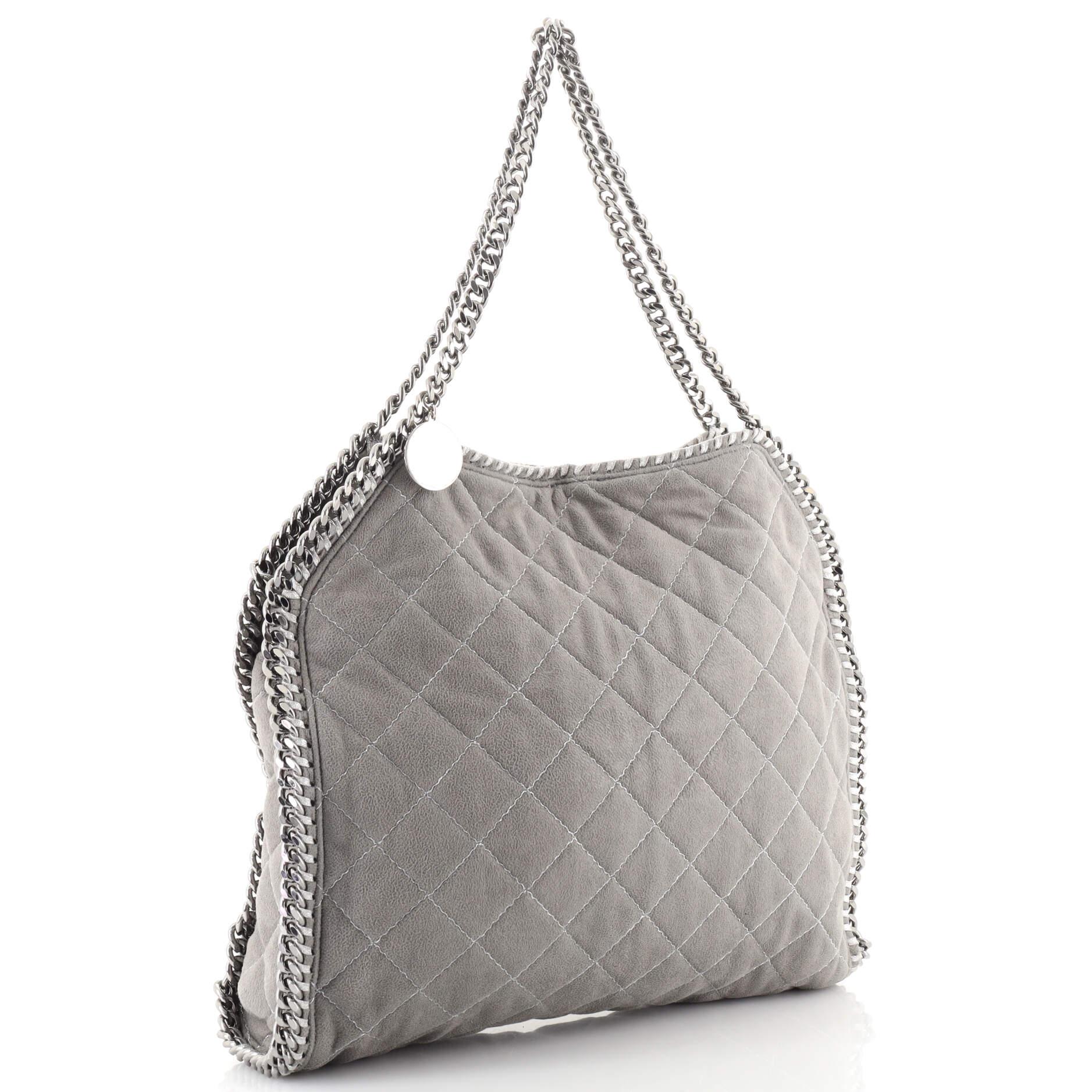 Stella McCartney Falabella Tote Quilted Shaggy Deer Small In Good Condition In NY, NY