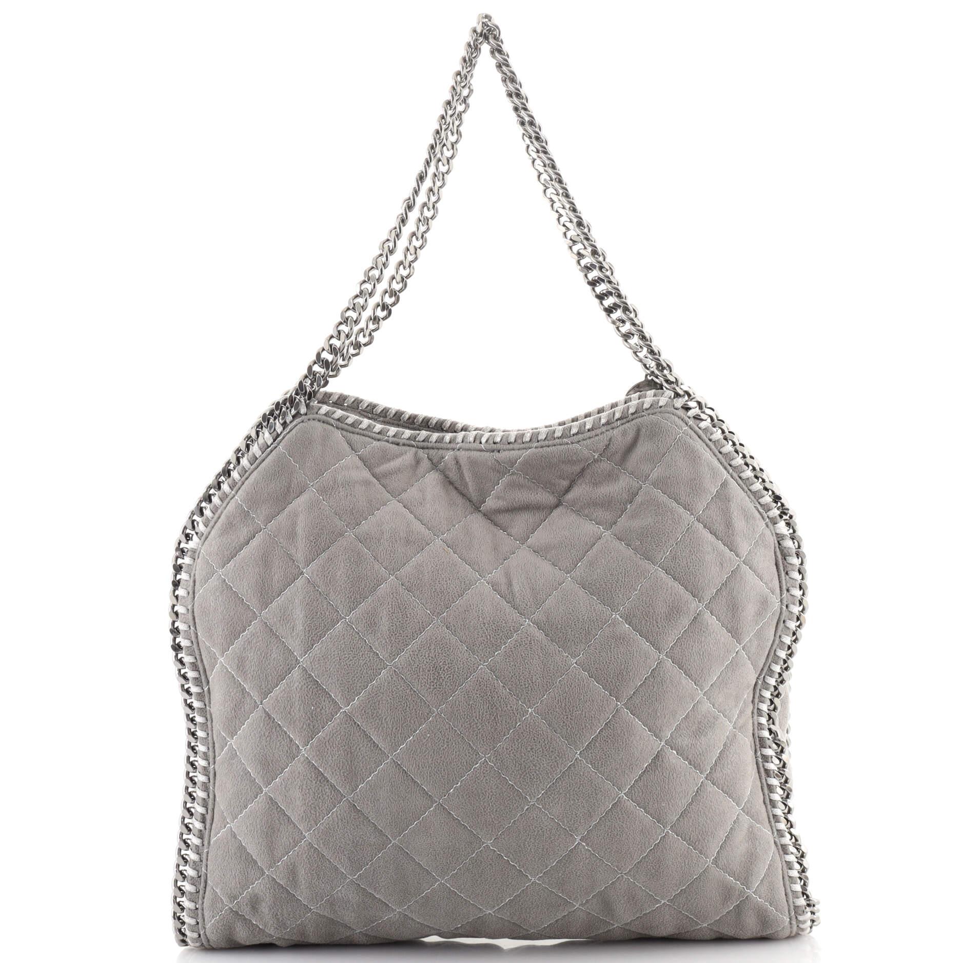 Women's Stella McCartney Falabella Tote Quilted Shaggy Deer Small