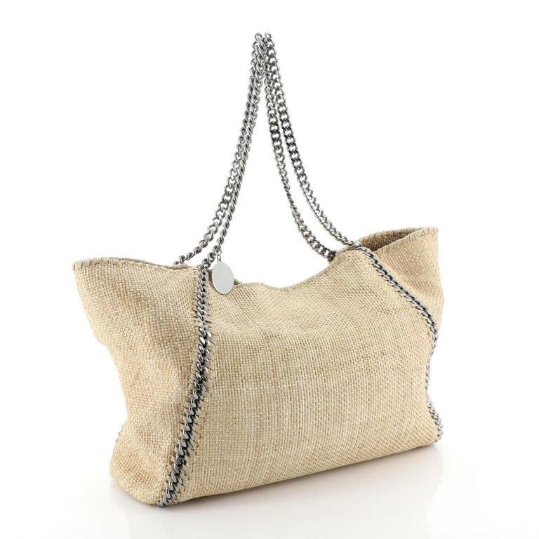 falabella raffia tote