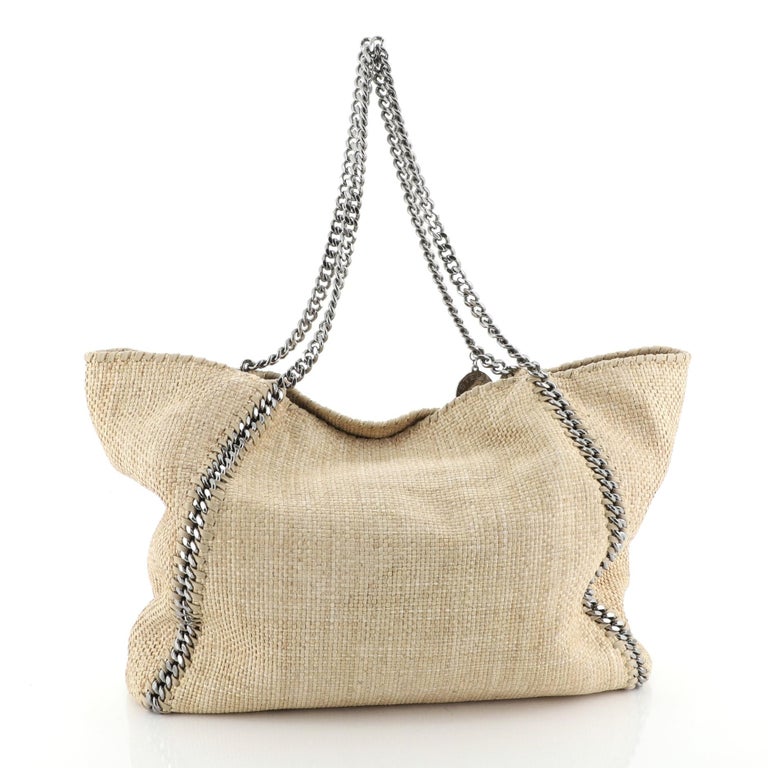 falabella raffia tote