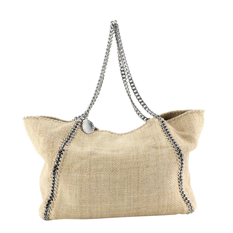 falabella raffia tote