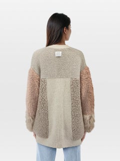 Stella McCartney Faux Fur Oversized Cardigan Size XS
