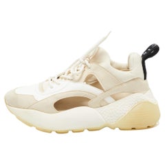 Stella McCartney Low Top aus Kunstleder und Kunstwildleder mit Eclypse-Schnürung Größe 36