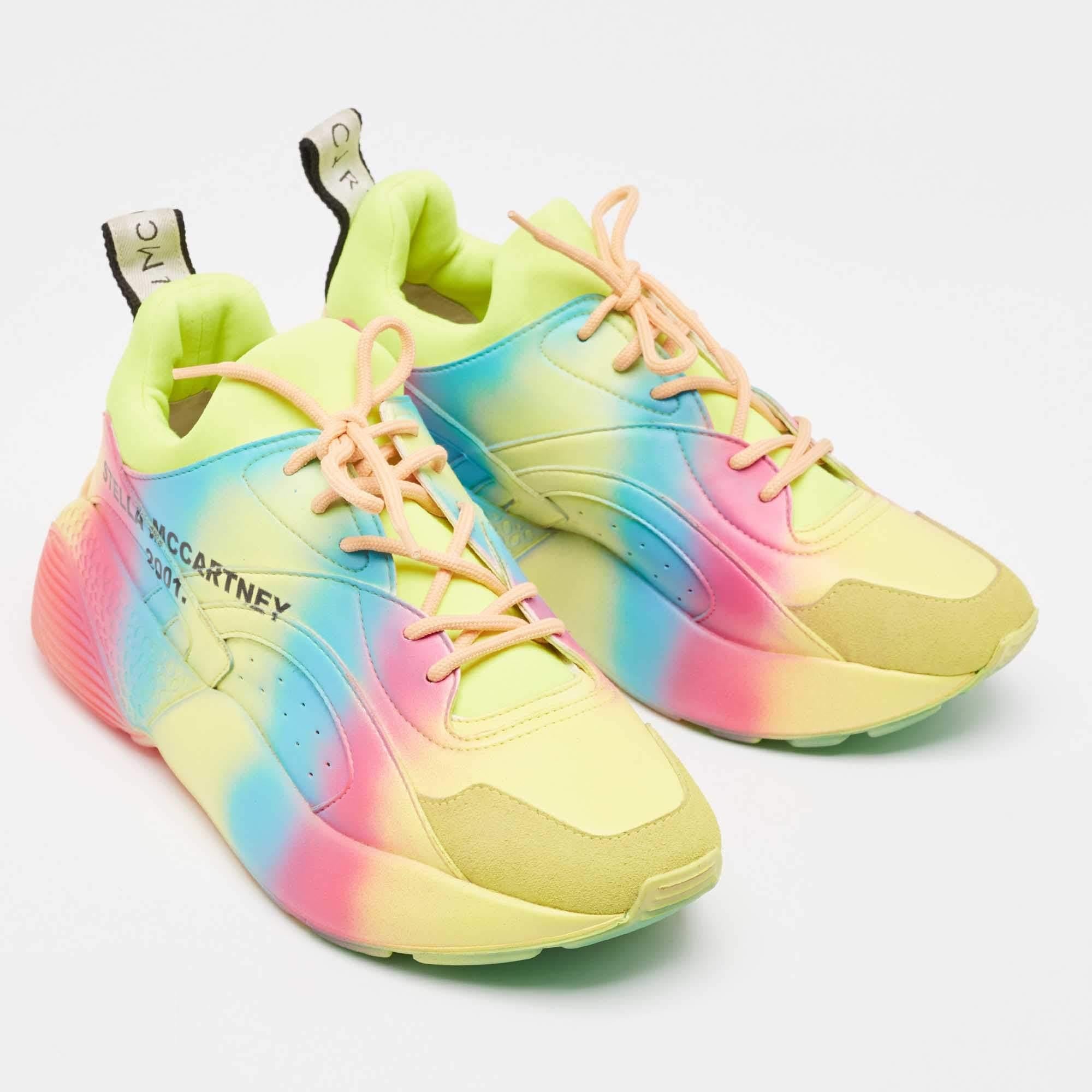 Stella McCartney Eclypse in ecopelle, scarpe da ginnastica allacciate taglia 39 In condizioni Nuovo in vendita a Dubai, Al Qouz 2
