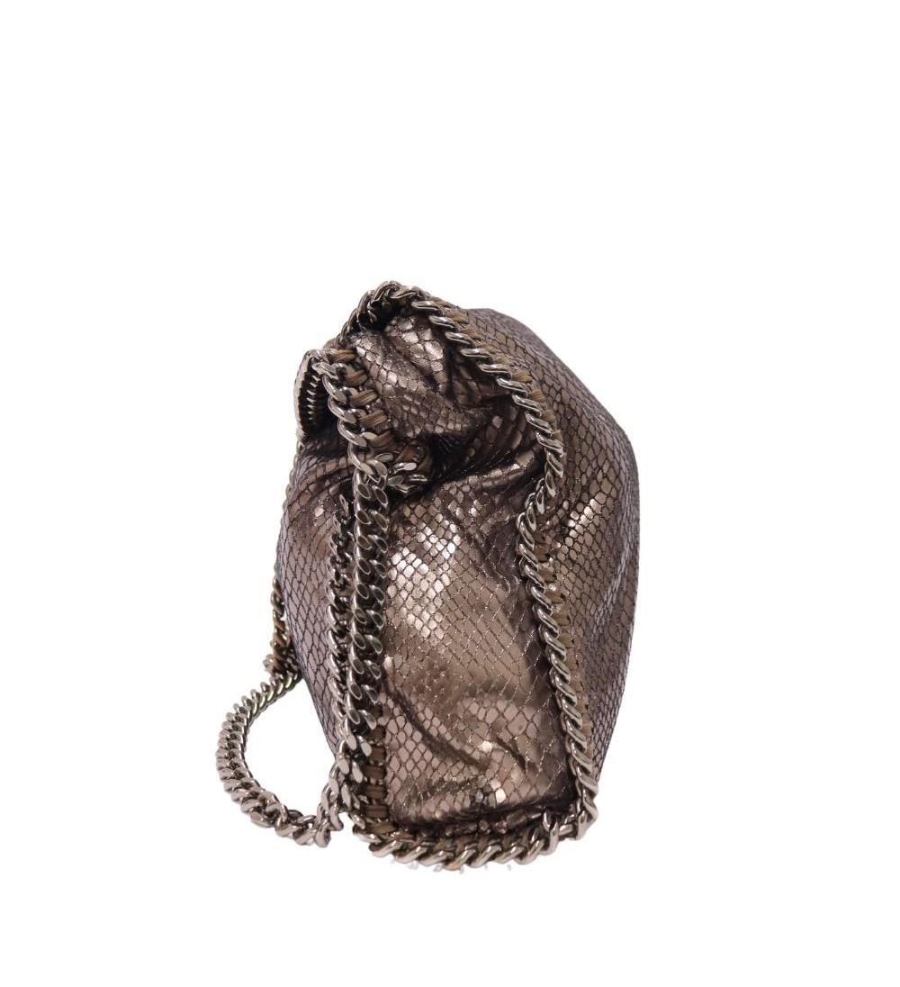 Stella McCartney Falabella Tote aus geprägtem Leder mit Pythonprägung aus Kunstleder im Angebot 1