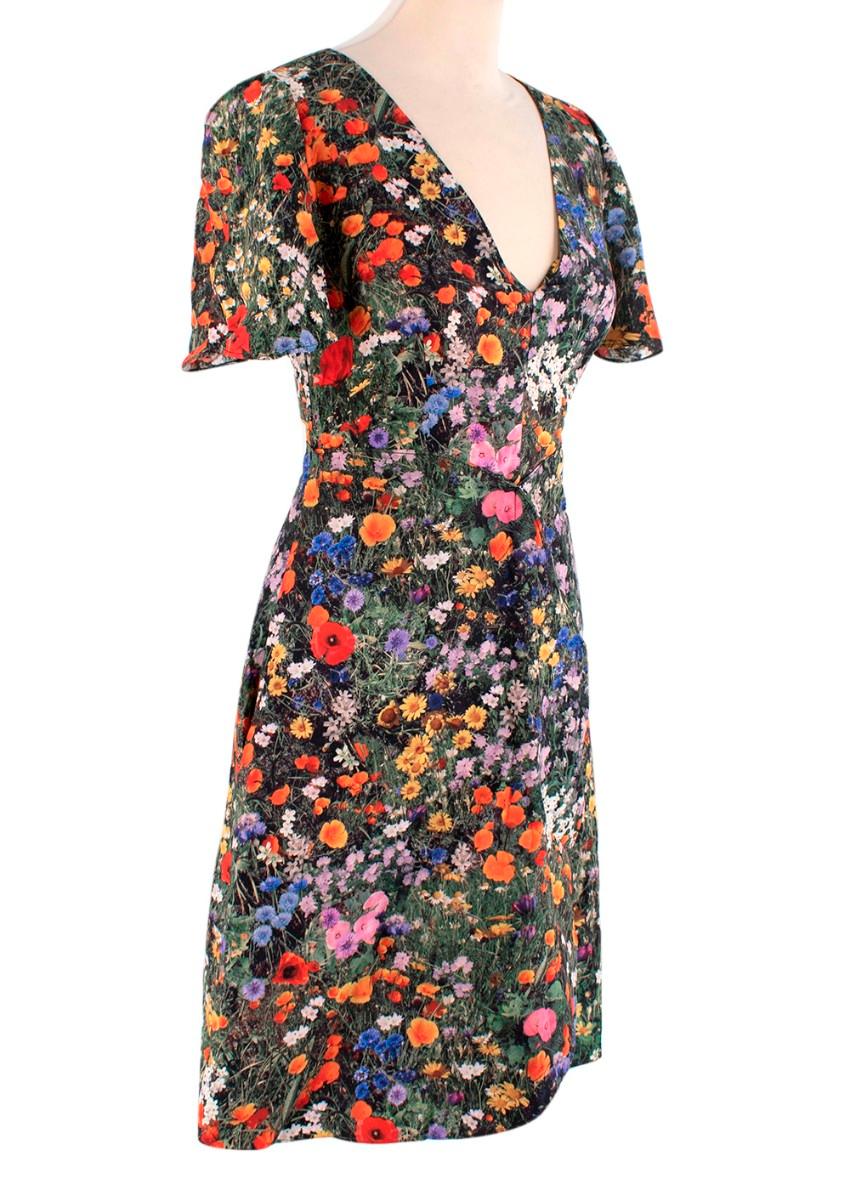 Stella McCartney Floral Print Mini Dress - US 00