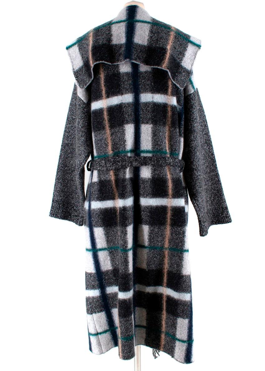 Stella McCartney Grey Wool & Mohair Wrap Coat

- Thick & warm blend of mohair & wool 
- Perfect to wrap around in the cold winter months
- Wool tassel trims
- Belted at the waist to accentuate
- Long length
- Heavy weight material 
- Grey knitted