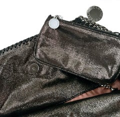 Stella McCartney Fringe Metallic Black Falabella Bag