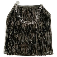 Stella McCartney Fringe Metallic Black Falabella Bag