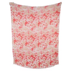 Stella McCartney Fringed Floral Print Scarf