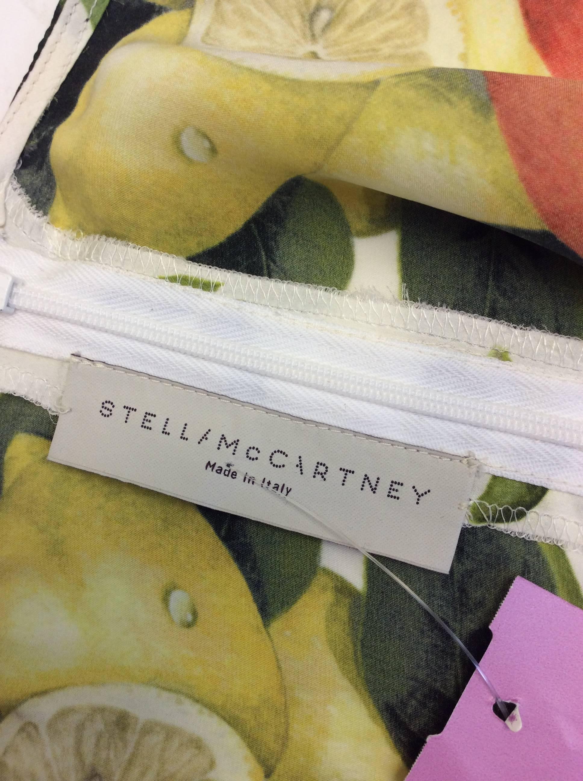 Stella McCartney Fruit Print Silk Blouse For Sale 2