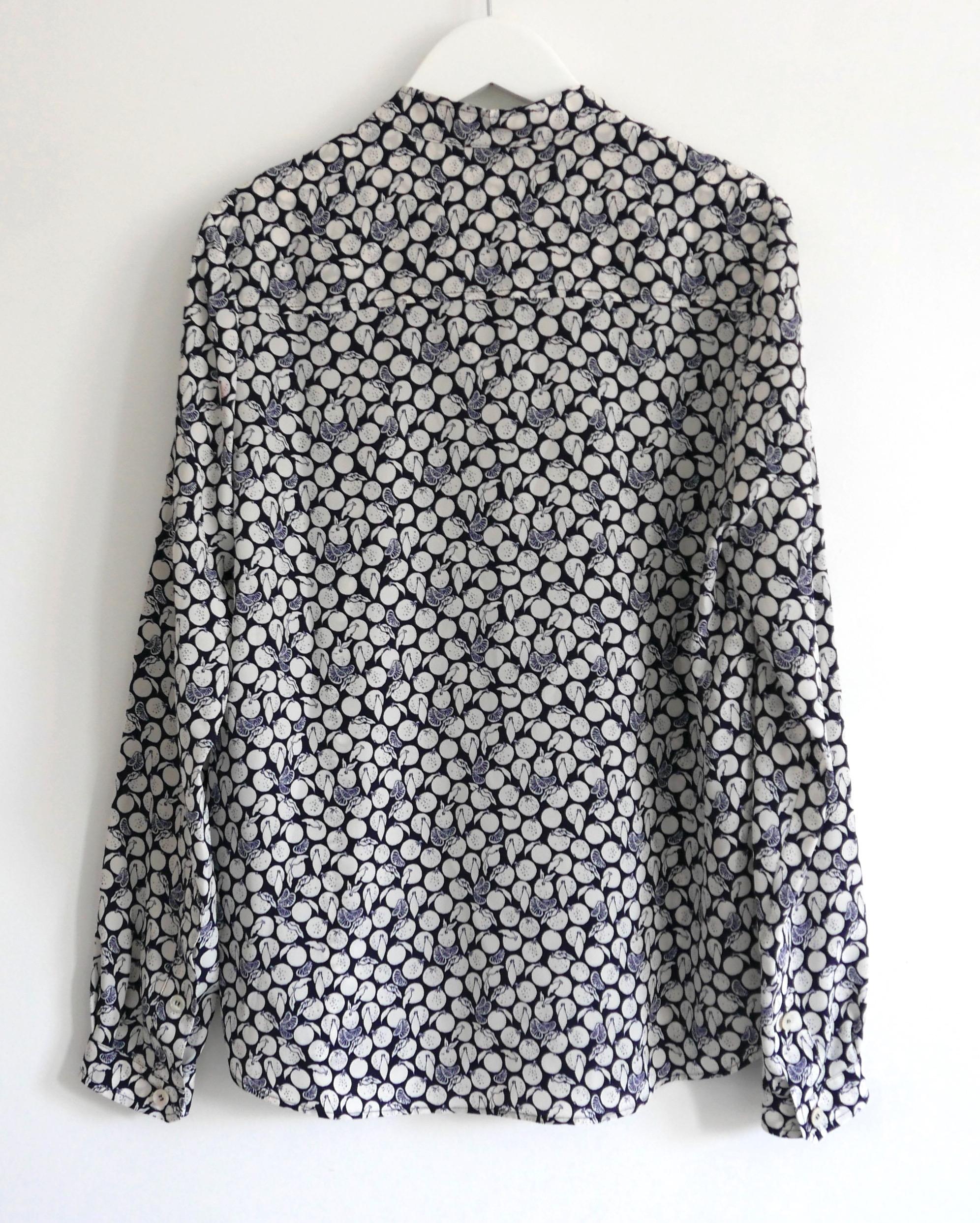 Gray Stella McCartney fruit print silk shirt For Sale