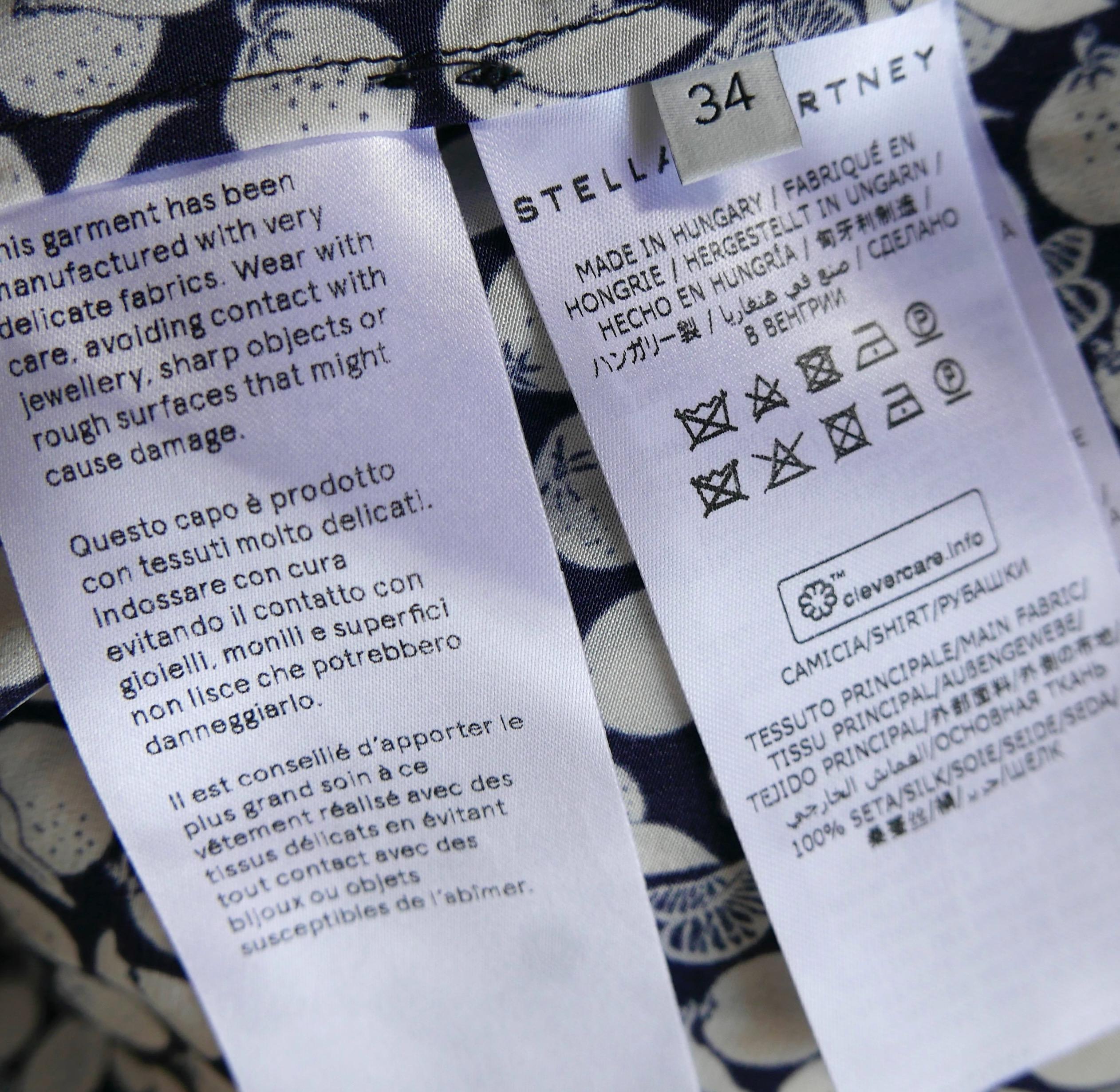 Stella McCartney fruit print silk shirt For Sale 2