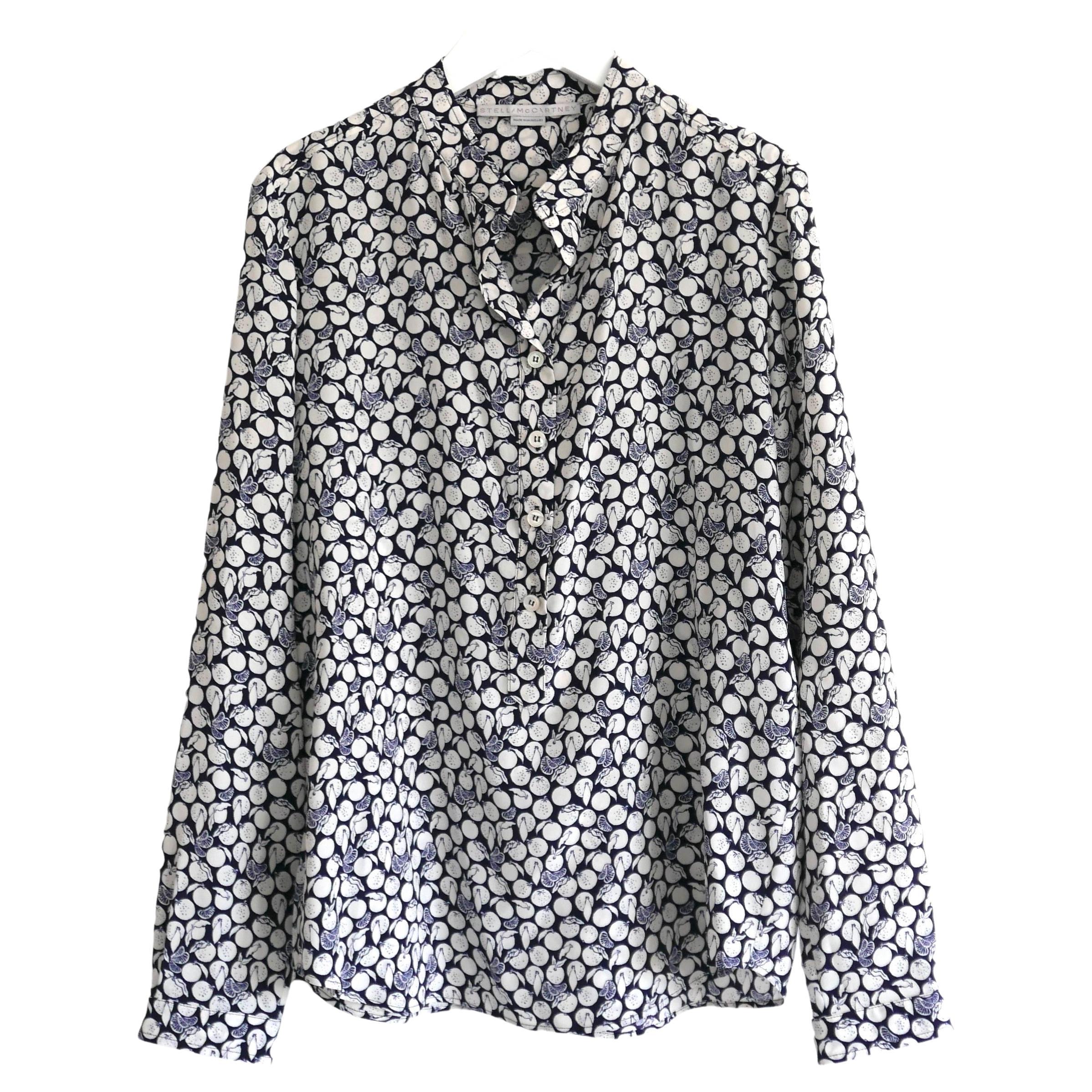 Stella McCartney fruit print silk shirt For Sale