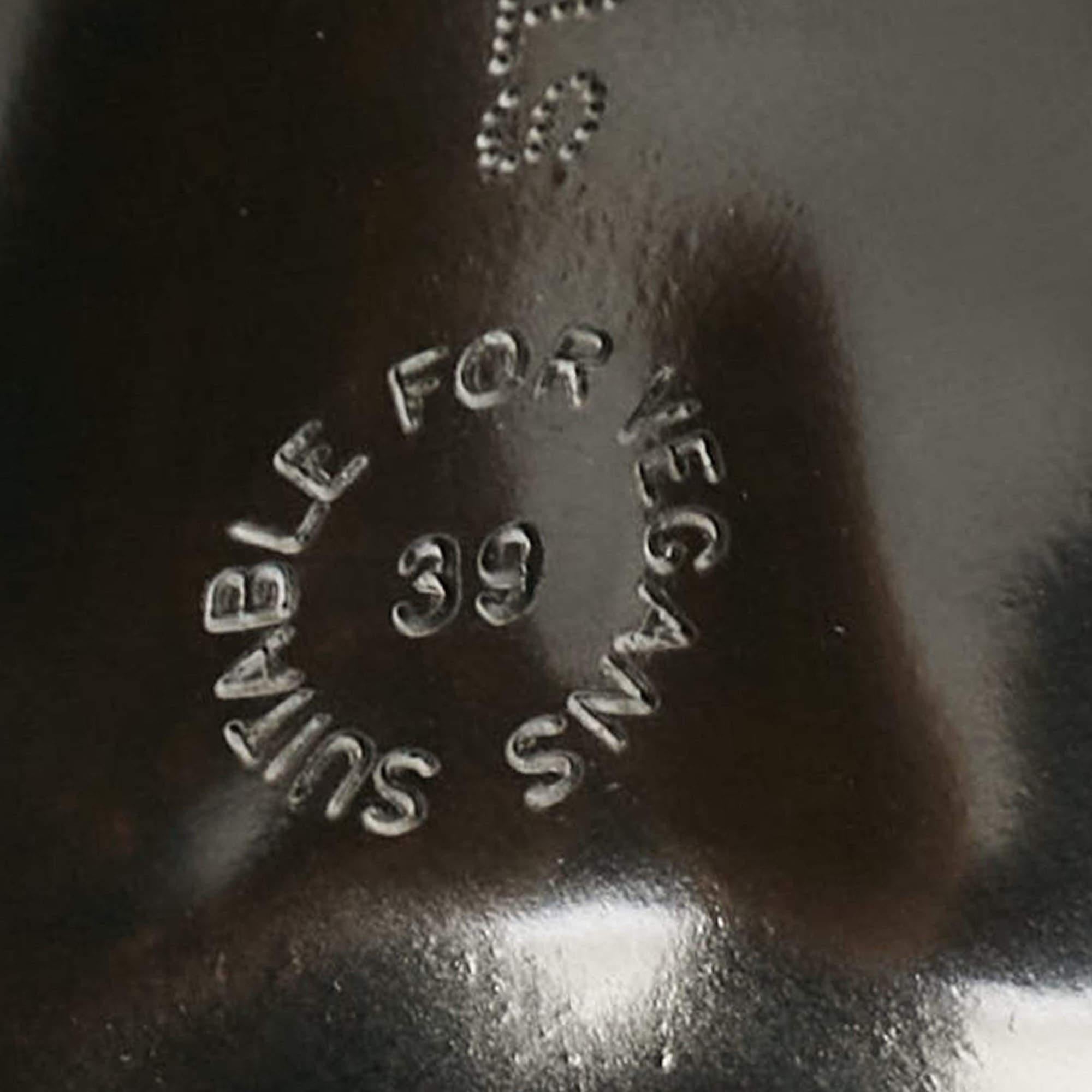 Stella McCartney - Bottes longueur cheville en tissu lurex doré taille 39 en vente 3