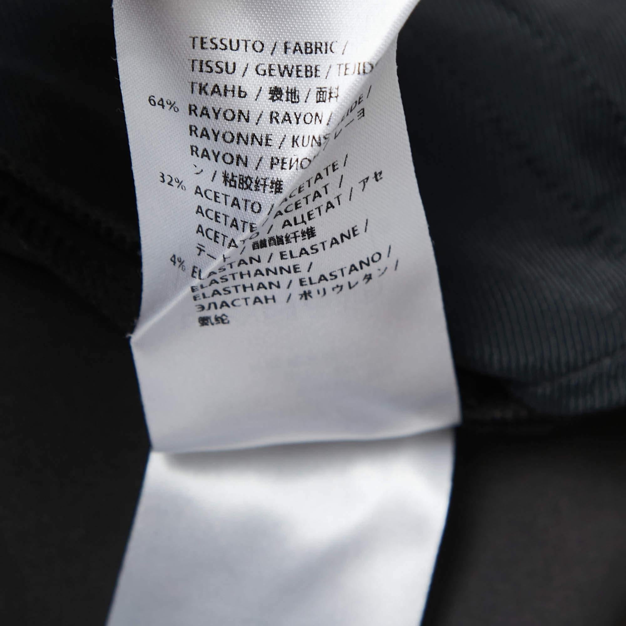 Stella McCartney - Pantalon à jambes coniques en crêpe gris XS 1