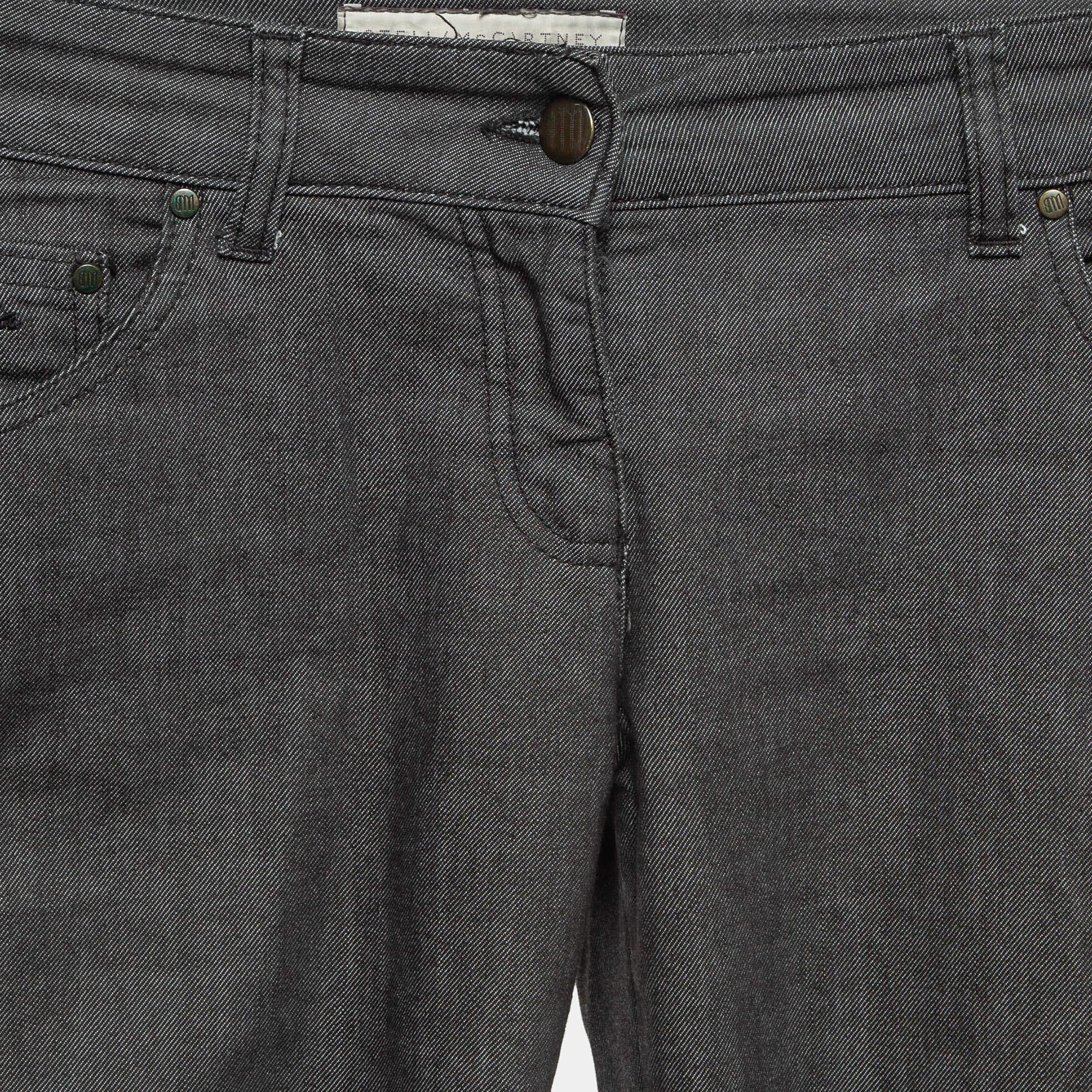 Stella McCartney Vaqueros Grises S Cintura 29 Negro en venta