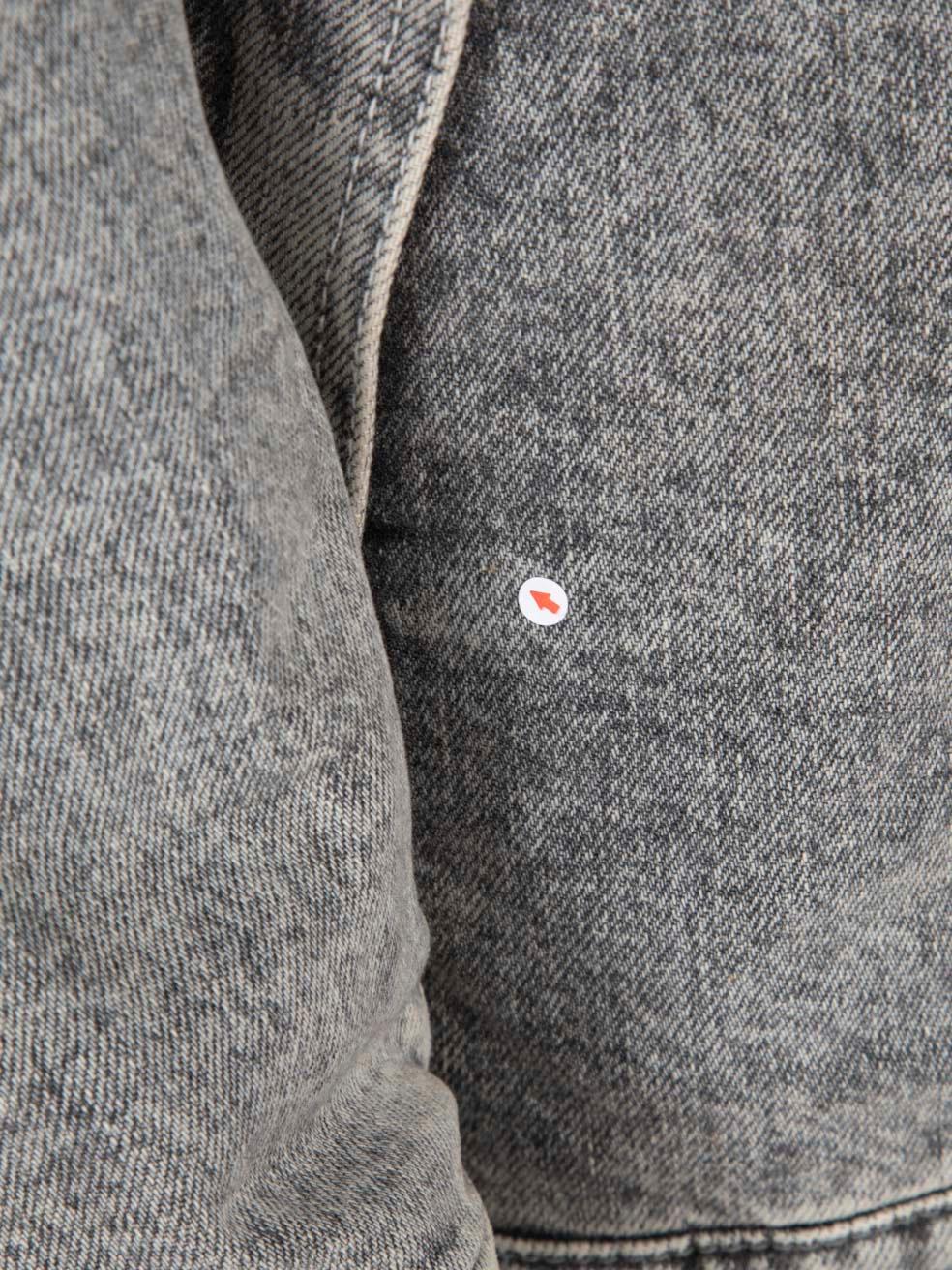 Women's Stella McCartney Grey Denim Mid Length Jacket Size S For Sale