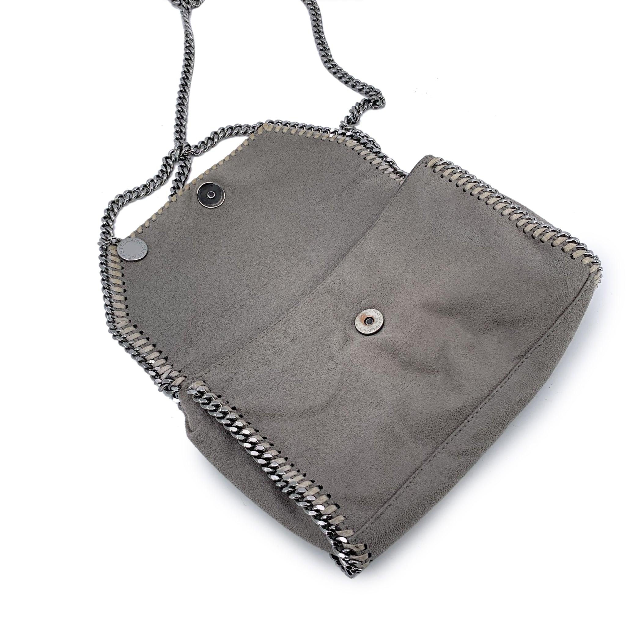 Stella McCartney - Borsa a tracolla Falabella Flap Crossbody grigia In condizioni buone in vendita a Rome, Rome