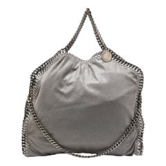 Stella McCartney - Fourre-tout Falabella gris en faux daim