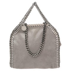 Stella McCartney Graue Falabella-Umhängetasche aus Wildlederimitat